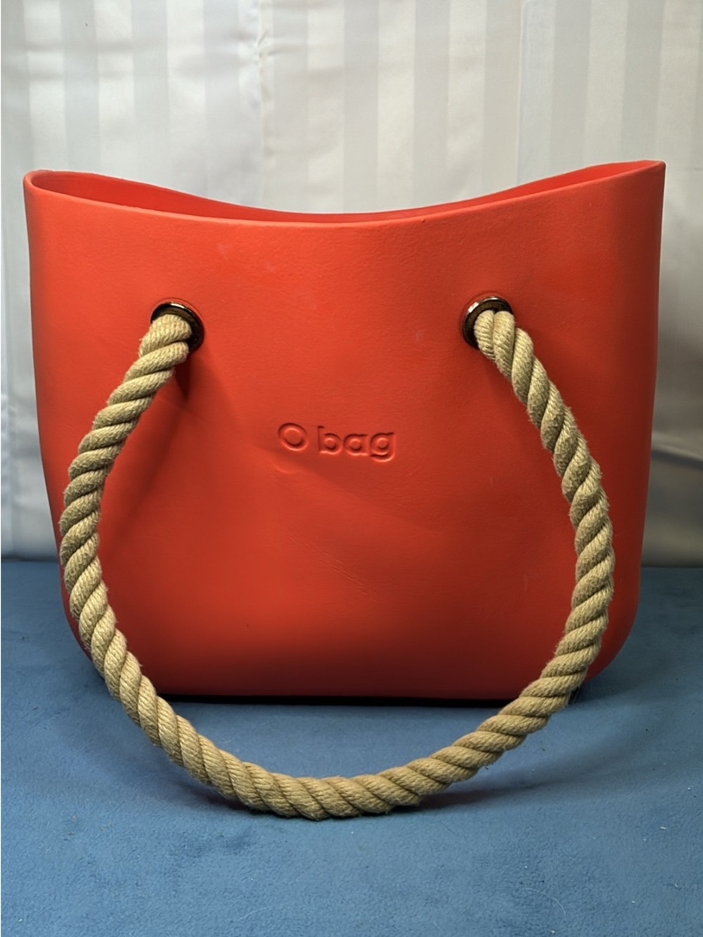 Orange Rope-Handle Tote